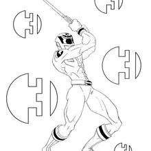 Power Ranger sword coloring page