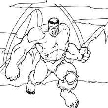 Dangerous Hulk - Coloring page - SUPER HEROES Coloring Pages - THE INCREDIBLE HULK coloring pages