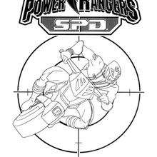 Ranger's motorbike - Coloring page - CHARACTERS coloring pages - TV SERIES CHARACTERS coloring pages - POWER RANGERS coloring pages