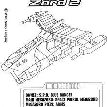 Space Patrol Zord 2 - Coloring page - CHARACTERS coloring pages - TV SERIES CHARACTERS coloring pages - POWER RANGERS coloring pages