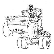Power Rangers vehicle - Coloring page - CHARACTERS coloring pages - TV SERIES CHARACTERS coloring pages - POWER RANGERS coloring pages