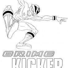 Crime kicker - Coloring page - CHARACTERS coloring pages - TV SERIES CHARACTERS coloring pages - POWER RANGERS coloring pages