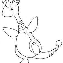 Delighted Ampharos Pokemon coloring page