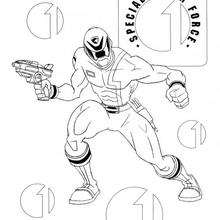 Special Power Force - Coloring page - CHARACTERS coloring pages - TV SERIES CHARACTERS coloring pages - POWER RANGERS coloring pages