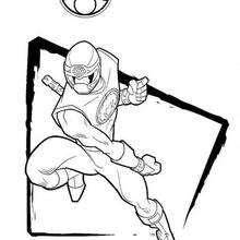 Power Rangers in Action coloring page