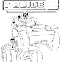 Power Ranger quand - Coloring page - CHARACTERS coloring pages - TV SERIES CHARACTERS coloring pages - POWER RANGERS coloring pages