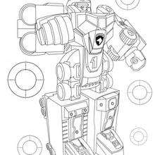 Transformer - Coloring page - CHARACTERS coloring pages - TV SERIES CHARACTERS coloring pages - POWER RANGERS coloring pages