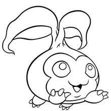 Digimon Tanemon coloring page - Coloring page - MANGA coloring pages - DIGIMON coloring pages