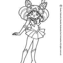 Sailor Chibi Moon - Coloring page - MANGA coloring pages - SAILOR MOON coloring pages