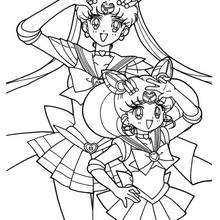 Sailor Moon sign - Coloring page - MANGA coloring pages - SAILOR MOON coloring pages