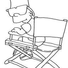 Bart the movie star - Coloring page - CHARACTERS coloring pages - TV SERIES CHARACTERS coloring pages - THE SIMPSONS coloring pages - BART coloring pages