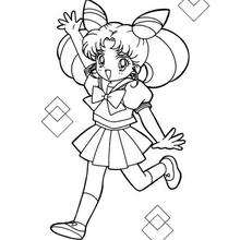 Little Sailor Moon - Coloring page - MANGA coloring pages - SAILOR MOON coloring pages