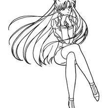 Sylvana - Coloring page - MANGA coloring pages - SAILOR MOON coloring pages