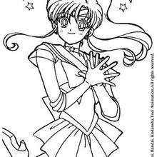 Sailor Jupiter the warrior coloring page