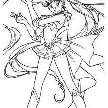 Sailor Moon - Coloring page - MANGA coloring pages - SAILOR MOON coloring pages