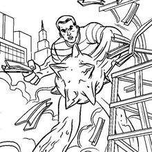 Sandman's power - Coloring page - SUPER HEROES Coloring Pages - SPIDERMAN coloring pages
