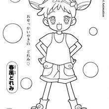 Caitlyn Goodwyn sportgirl - Coloring page - CHARACTERS coloring pages - CARTOON CHARACTERS Coloring Pages - MAGICAL DOREMI coloring pages
