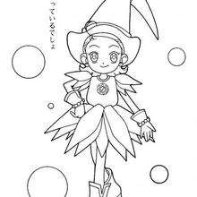 Magical Doremi fairy coloring page