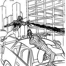 how to draw spiderman and venom fighting