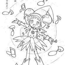 Caitlyn Goodwyn singing - Coloring page - CHARACTERS coloring pages - CARTOON CHARACTERS Coloring Pages - MAGICAL DOREMI coloring pages