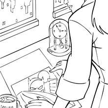 Gotham police officer - Coloring page - SUPER HEROES Coloring Pages - BATMAN coloring pages