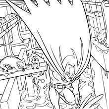 Gotham city sewerage system coloring page
