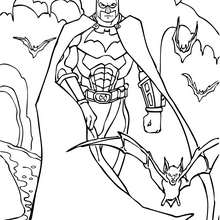 Batman and his armor coloring page