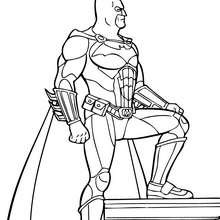 Batman the superpower coloring page