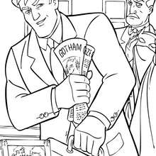 Bruce Wayne and Alfred Pennyworth coloring page