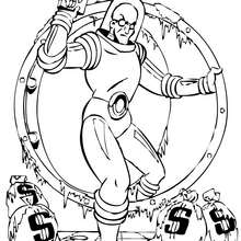 Mister Freeze Hold Up coloring page