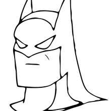 Mask of Batman coloring page