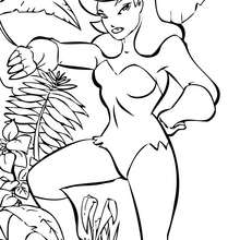 Poison Ivy  - Coloring page - SUPER HEROES Coloring Pages - BATMAN coloring pages