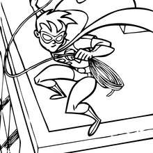 Robin - Coloring page - SUPER HEROES Coloring Pages - BATMAN coloring pages