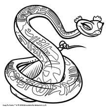 Cute Master Viper  - Coloring page - MOVIE coloring pages - KUNG FU PANDA coloring pages - Master Viper coloring pages