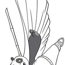 Master Kung Fu Panda coloring page