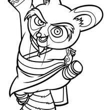 Tai lung ready to fight coloring pages - Hellokids.com