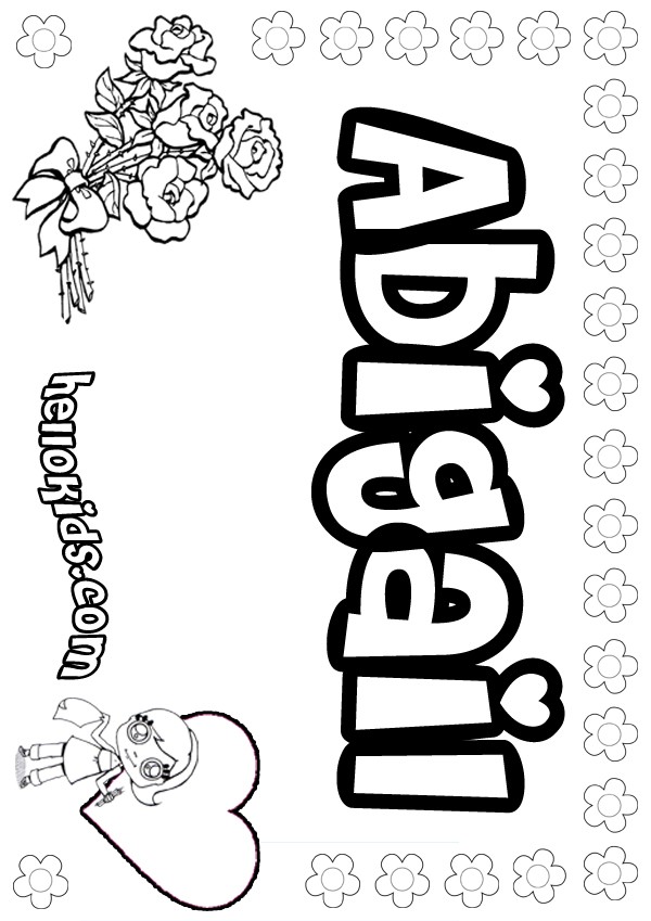 Abigail coloring pages - Hellokids.com