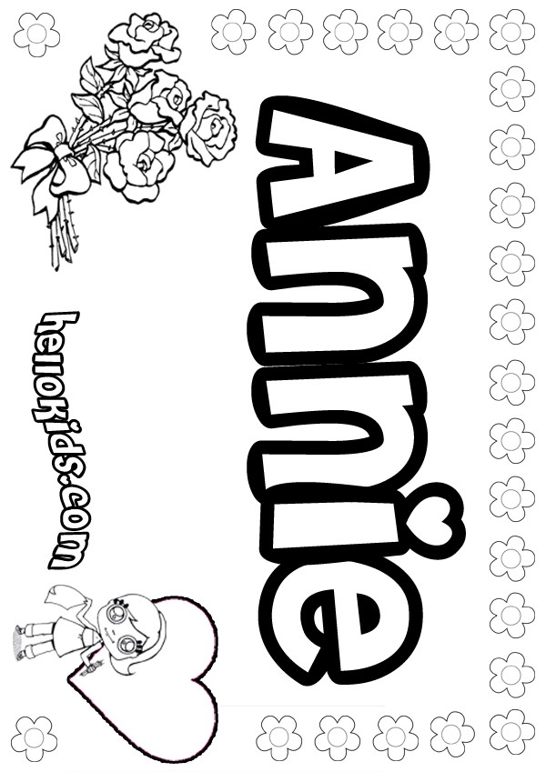 Annie coloring pages - Hellokids.com