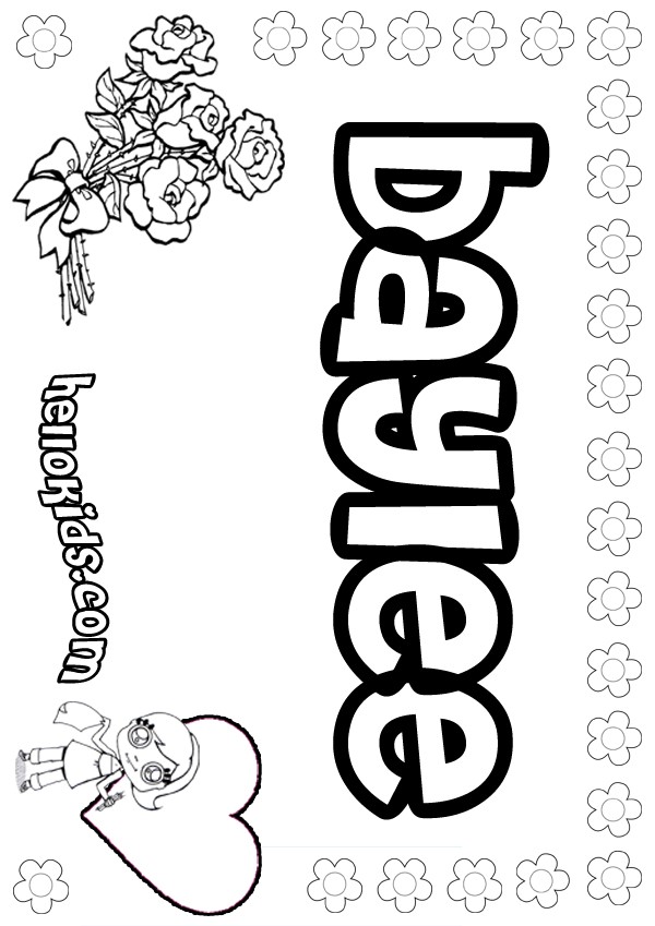 Leah Name Coloring Page Coloring Pages