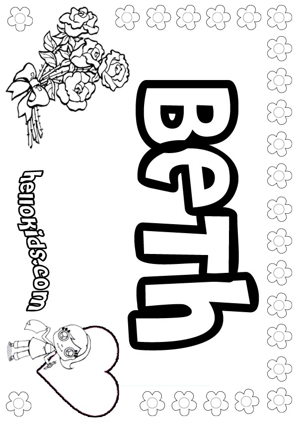 Beth coloring pages - Hellokids.com