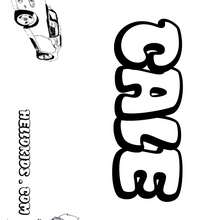 Cale - Coloring page - NAME coloring pages - BOYS NAME coloring pages - C names for Boys free coloring pages