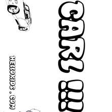 Carl - Coloring page - NAME coloring pages - BOYS NAME coloring pages - C names for Boys free coloring pages