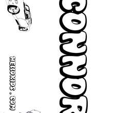 Connor - Coloring page - NAME coloring pages - BOYS NAME coloring pages - C names for Boys free coloring pages