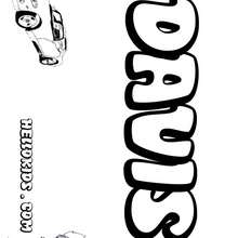 Davis - Coloring page - NAME coloring pages - BOYS NAME coloring pages - D names for Boys coloring book