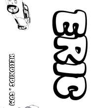 Eric - Coloring page - NAME coloring pages - BOYS NAME coloring pages - Boys names starting with E or F coloring pages