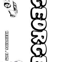 George - Coloring page - NAME coloring pages - BOYS NAME coloring pages - Boys names which start with E or F coloring pages
