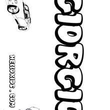 Giorgio - Coloring page - NAME coloring pages - BOYS NAME coloring pages - Boys names which start with E or F coloring pages