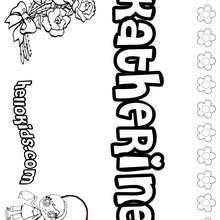 Katherine - Coloring page - NAME coloring pages - GIRLS NAME coloring pages - K names for girls coloring posters
