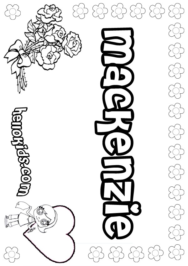Mackenzie The Name Coloring Pages For Teenagers 1