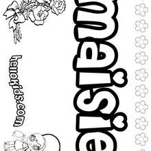 Maisie - Coloring page - NAME coloring pages - GIRLS NAME coloring pages - M names for girls coloring posters